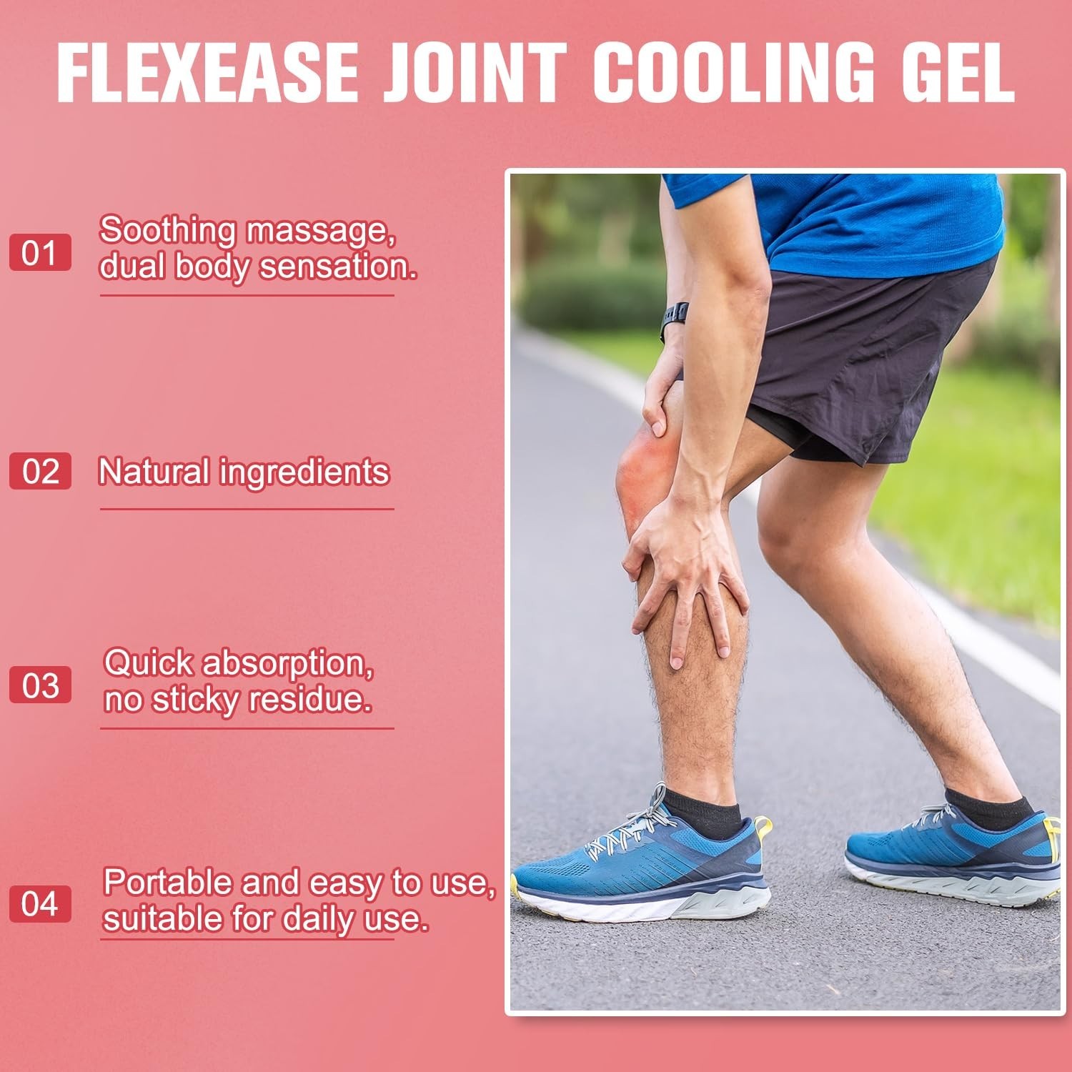 Joint Gel, Soothing Massage Cream, Rapid Muscle Cream, Suitable for Knee, Lum…