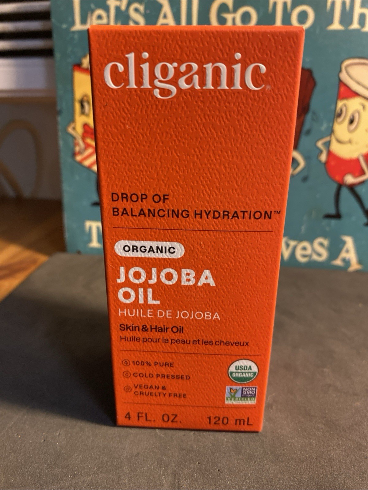 Cliganic Organic Jojoba Oil 100% Pure Skin & Hair Oil, 4 oz BB 02/2029