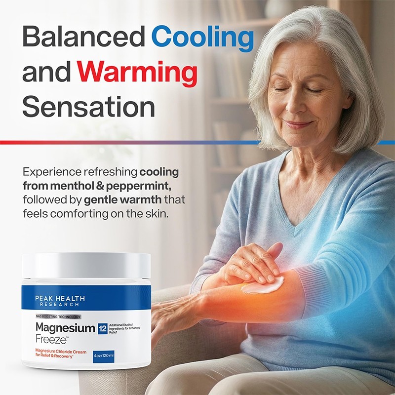 Magnesium Freeze Topical Magnesium Cream with Niacinamide For Joints Low Back US