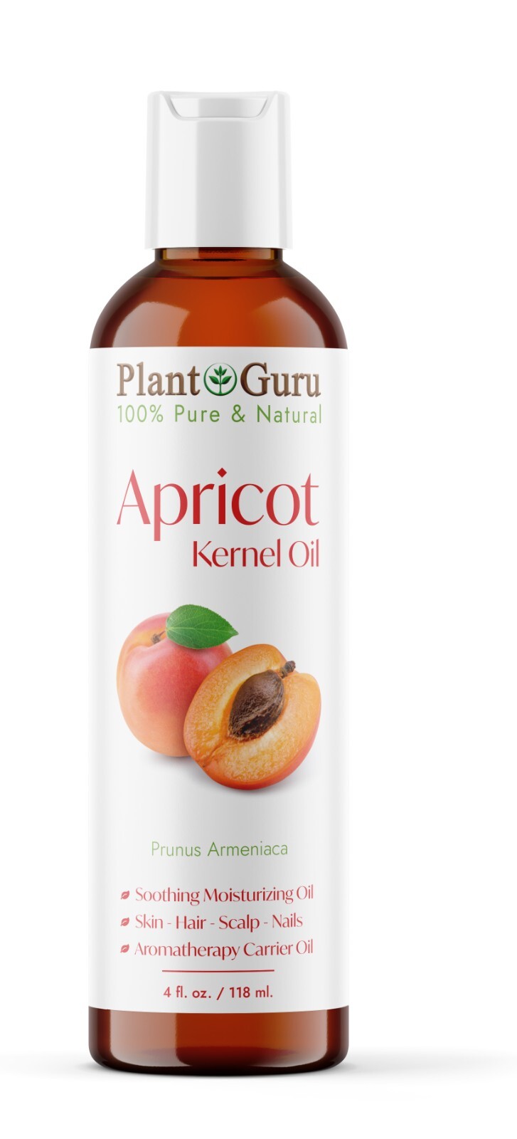 Apricot Kernel Oil 4 oz. 100% Pure Natural Seed Carrier For Skin, Hair, Face