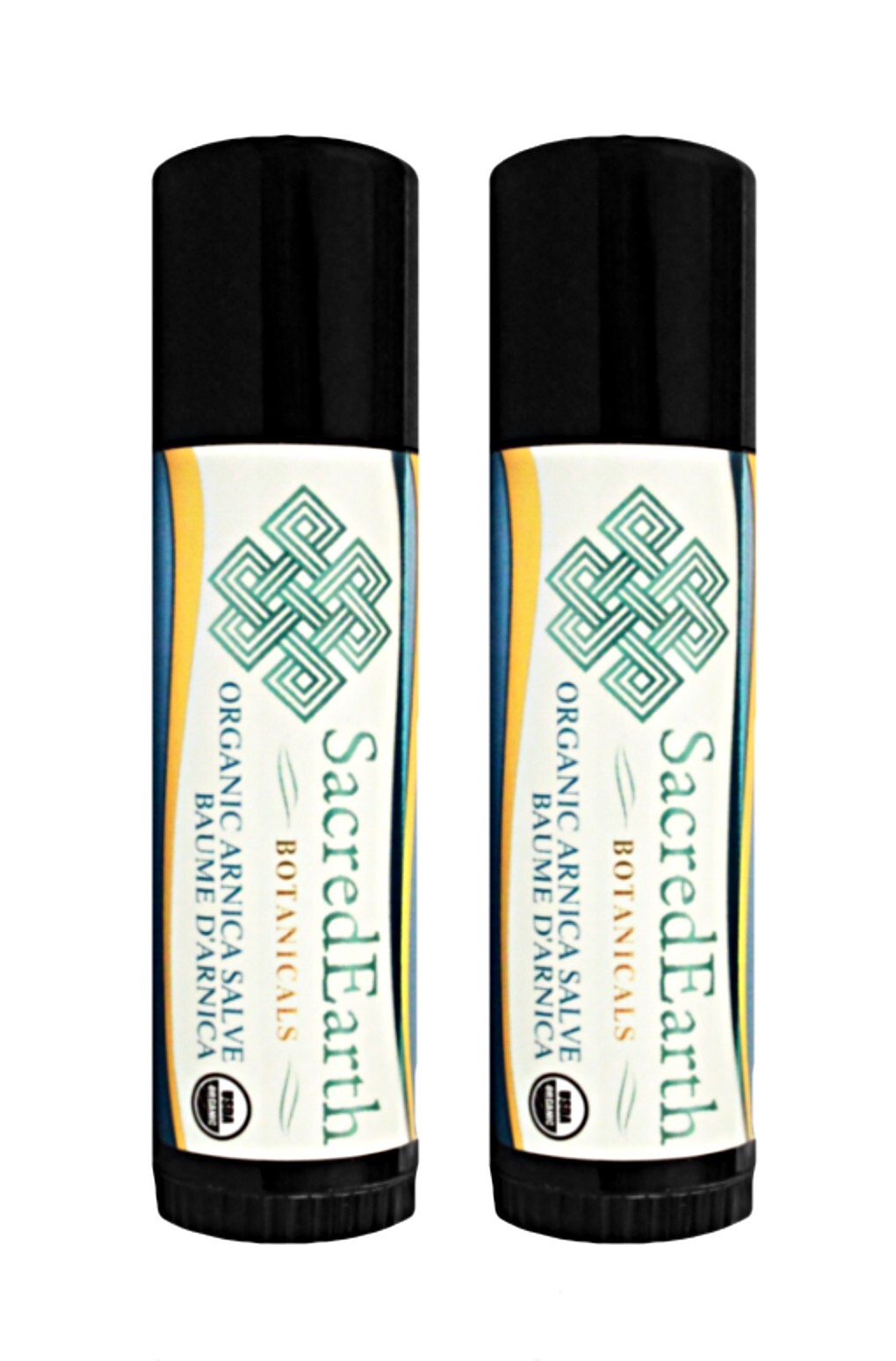 Sacred Earth Botanicals Organic Arnica Salve – 2 Pack of .6 Oz Sticks / Tubes