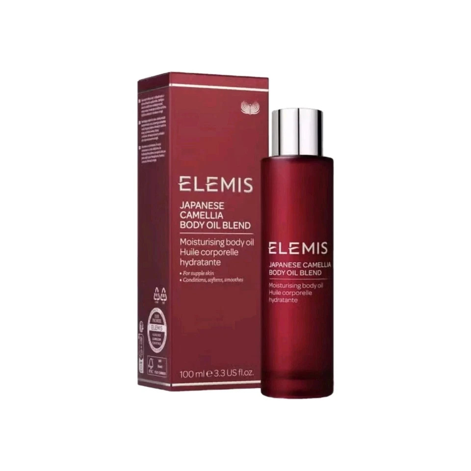 ELEMIS JAPANESE CAMELIA BODY OIL BLEND 100ml 3.3oz EXP 2027 GENUINE NEW!!!