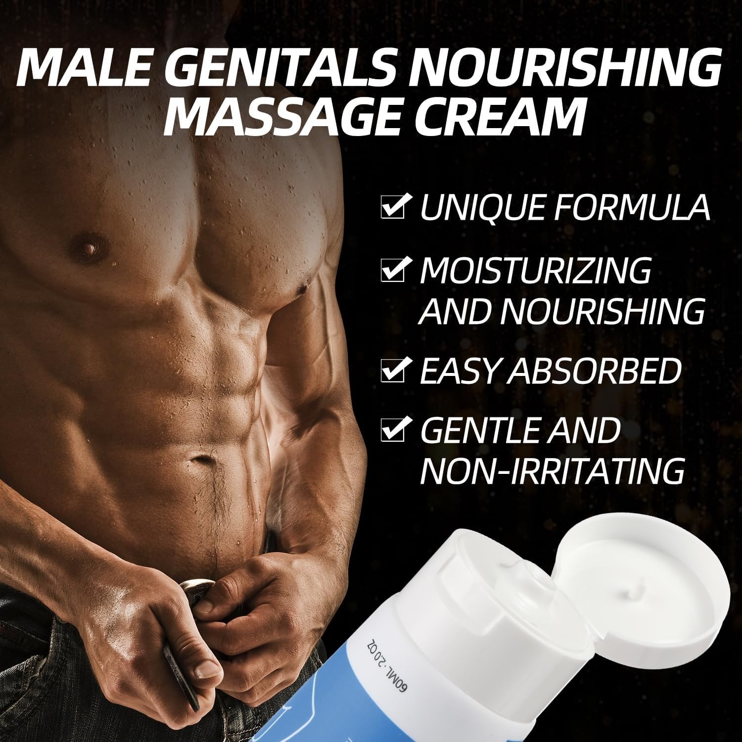 Men’s Intimate Enlargement Massage Cream 2 Pack 2 Oz Each New Sealed