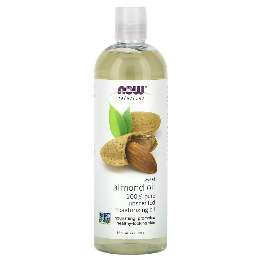 NOW Foods Sweet Almond Oil 100% Pure Moisturizing Oil Unscented 16oz