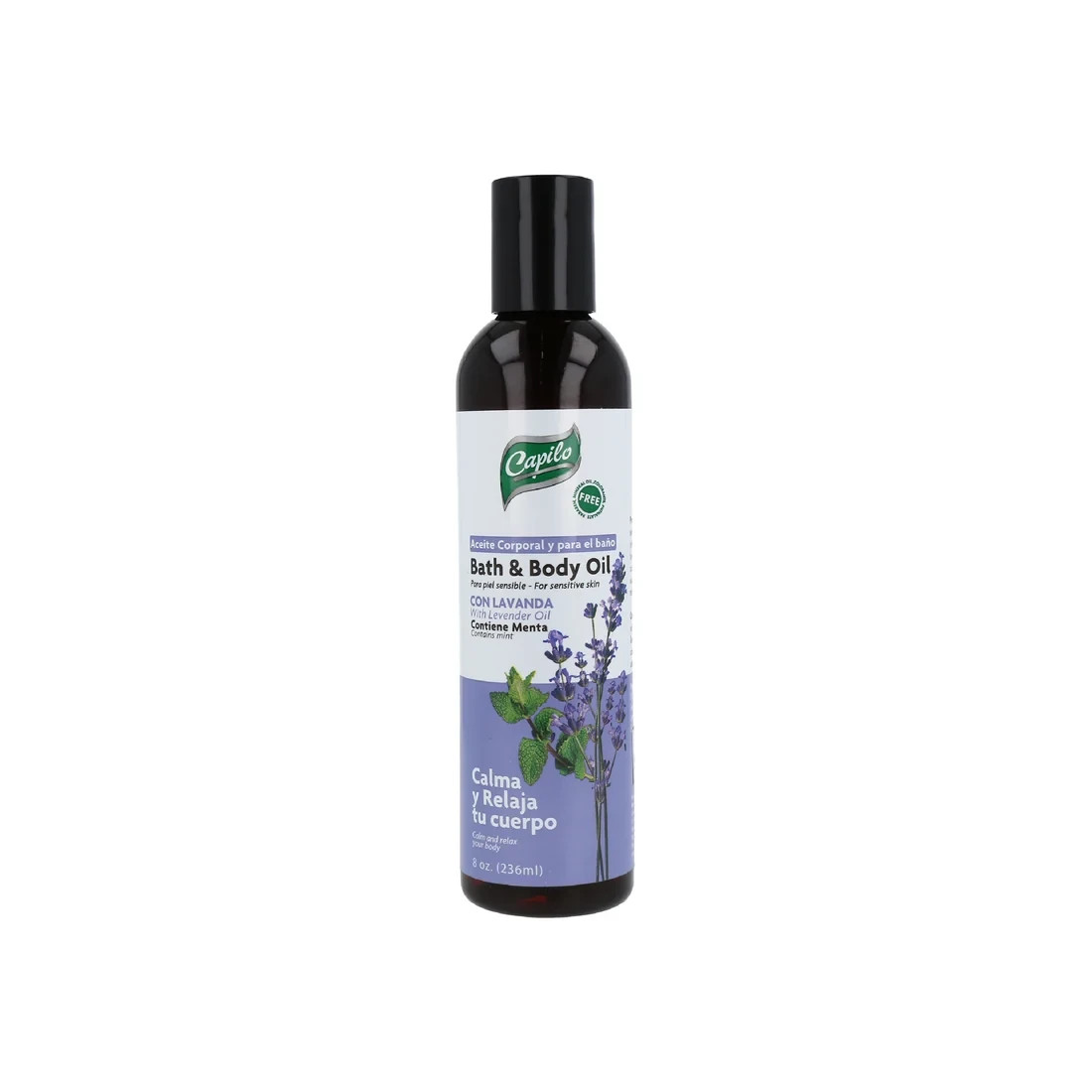 Aceite Corporal y para el Baño de Lavanda y Menta 8 oz.