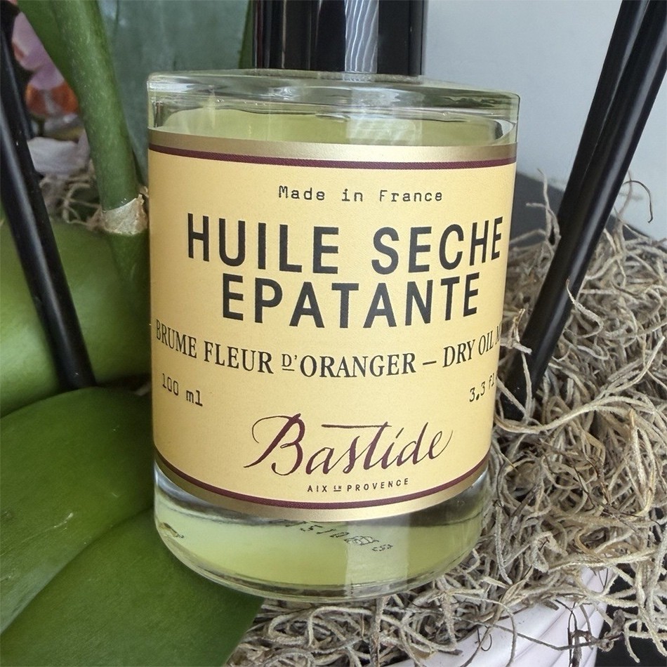 Bastide Huile Sèche Epatante Orange Flower Dry Oil Mist Face & Body, 3.3 fl oz