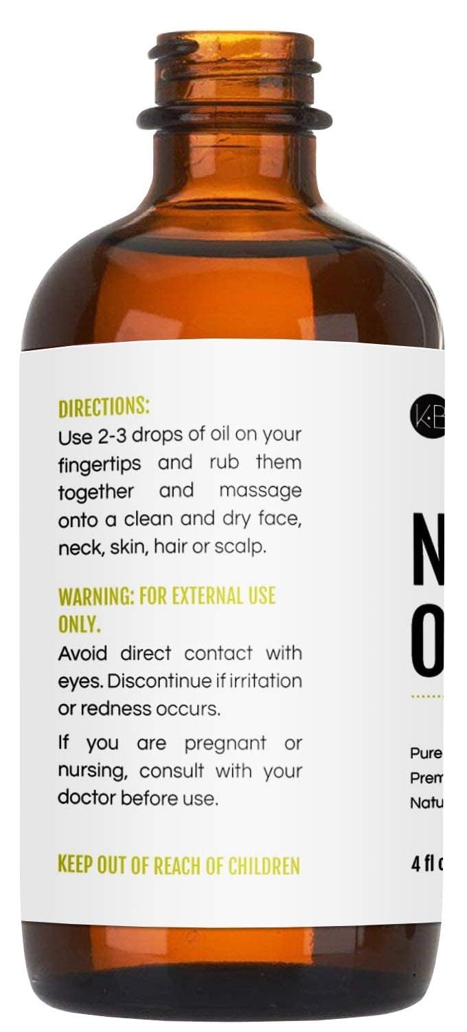 Neem Oil for Skin, Hair & Face. Safe for Dog, Plants, Scalp 4oz, Organic, Col…