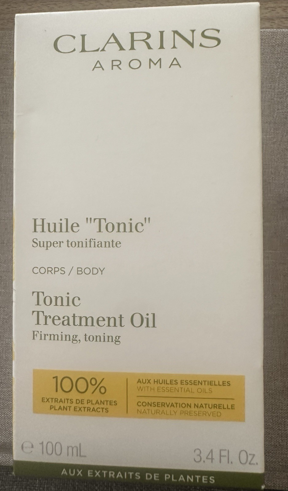 Clarins Aroma Tonic Treatment Oil Body Firming Toning 3.4 oz 100ml NEW Sealed