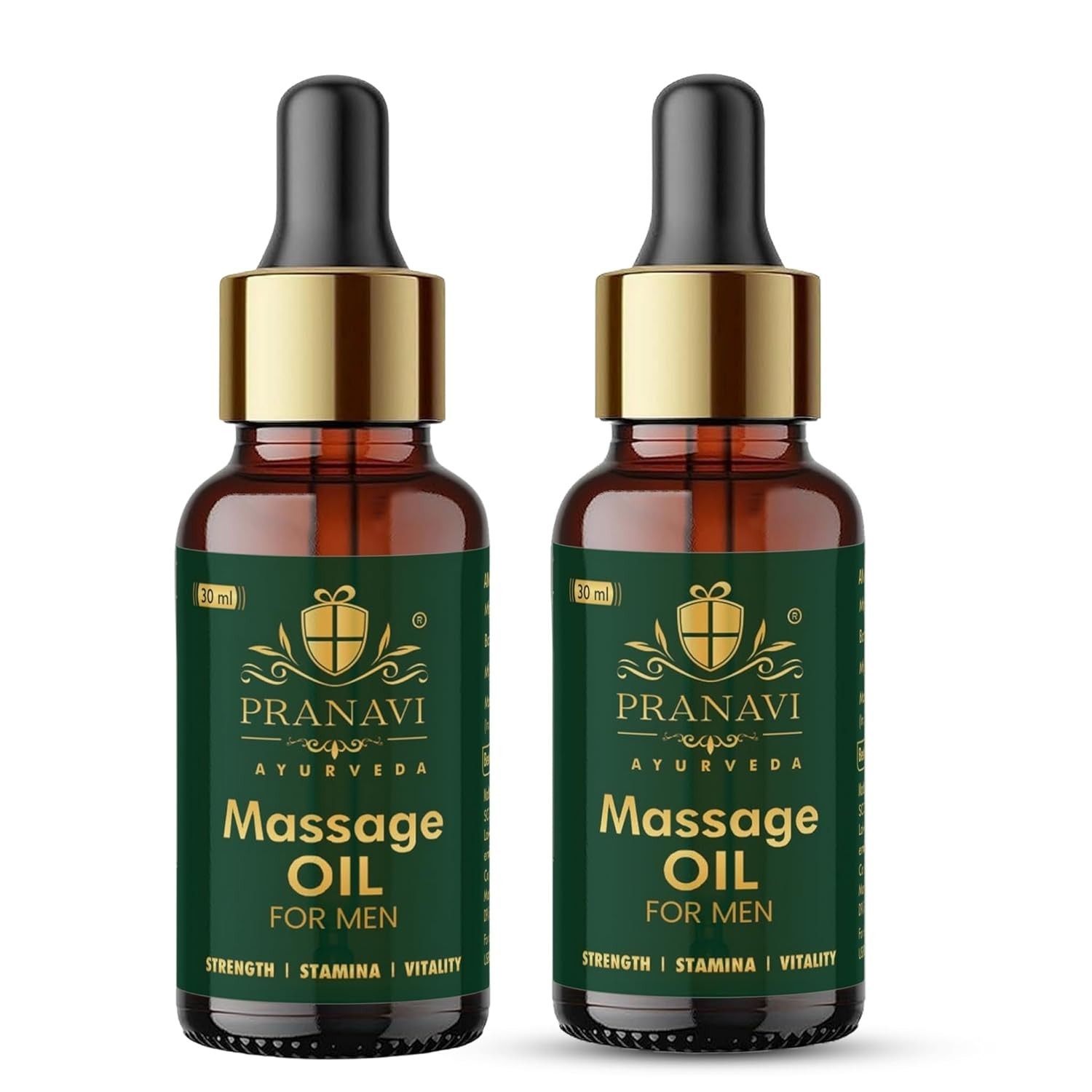 Ayurvedic Men’s Massage Oil – Strengthens Muscles & Enhances Blood Flow – 30ml*2