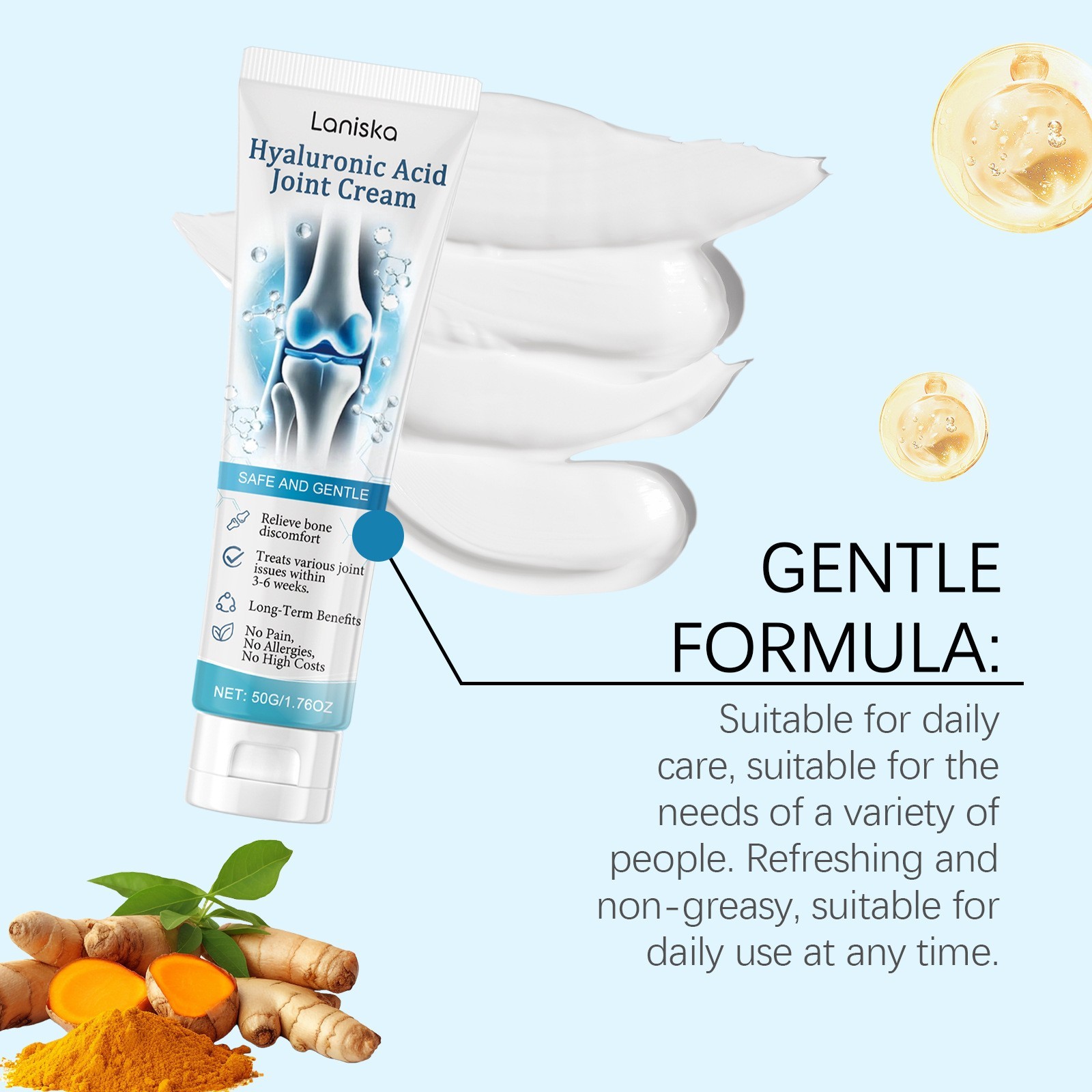 1-5Pcs Hyaluronic Acid Joint Pain Relief Cream Joint Cream Arthroheal Relief