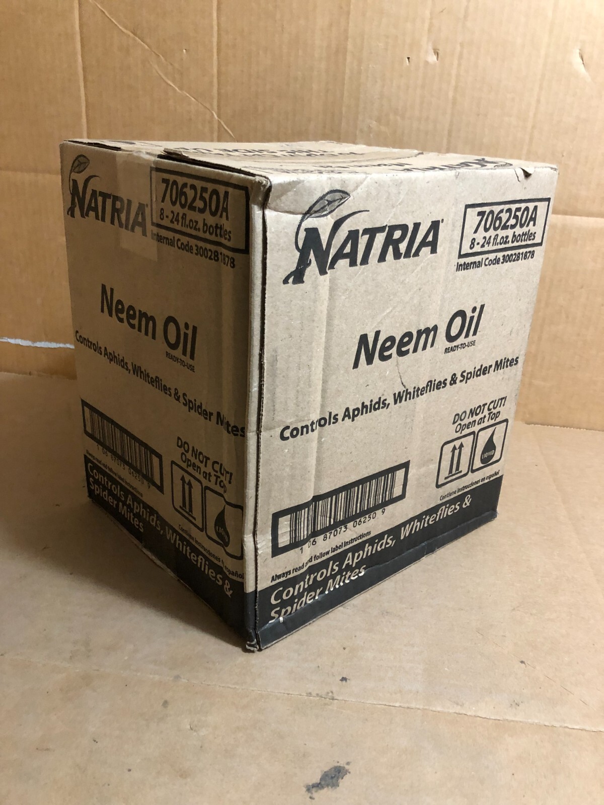 NATRIA 706250A Neem Oil, Liquid, Spray Application, 24 oz (8-PACK)