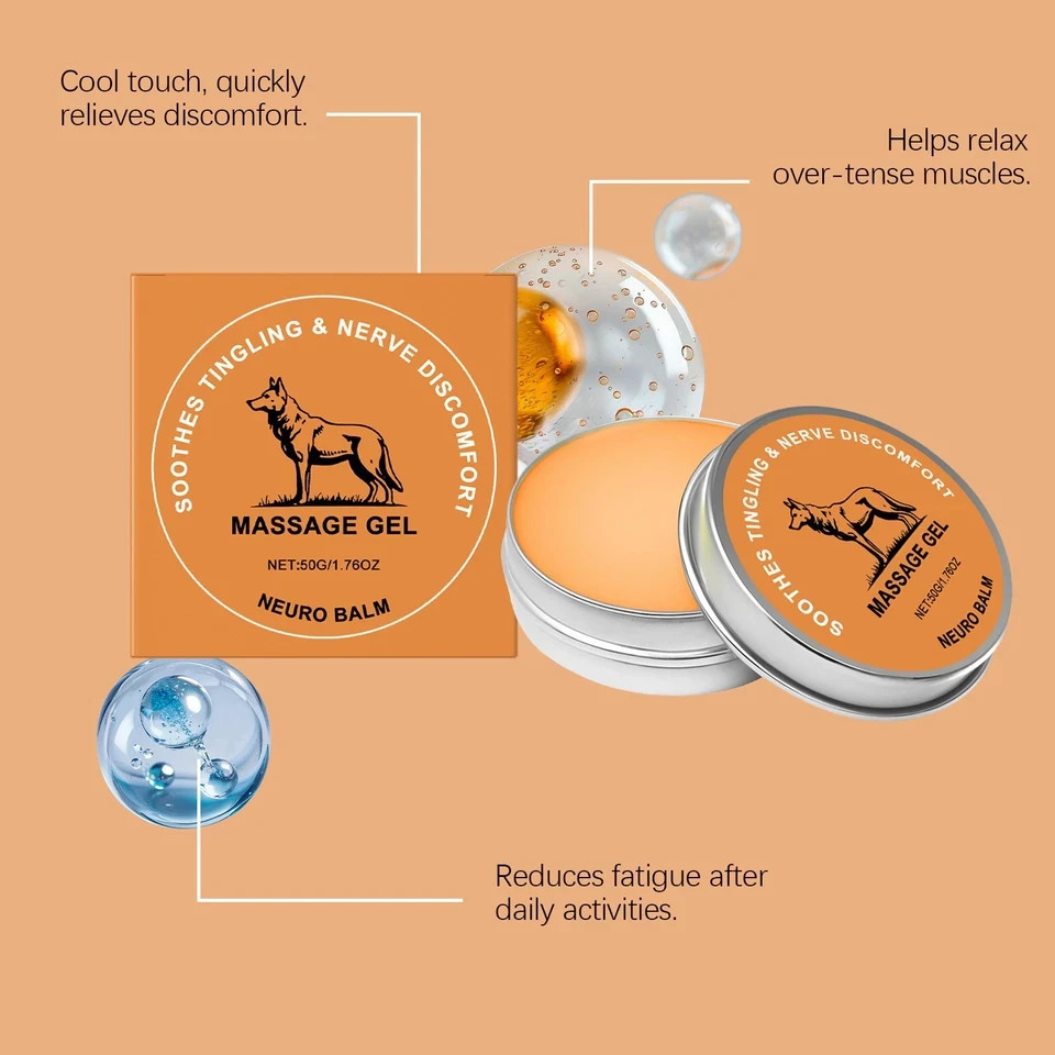 5x Neuro Balm,Joint Care Soothing Cream,Herbal Cooling Soothing Cream /50g HOT