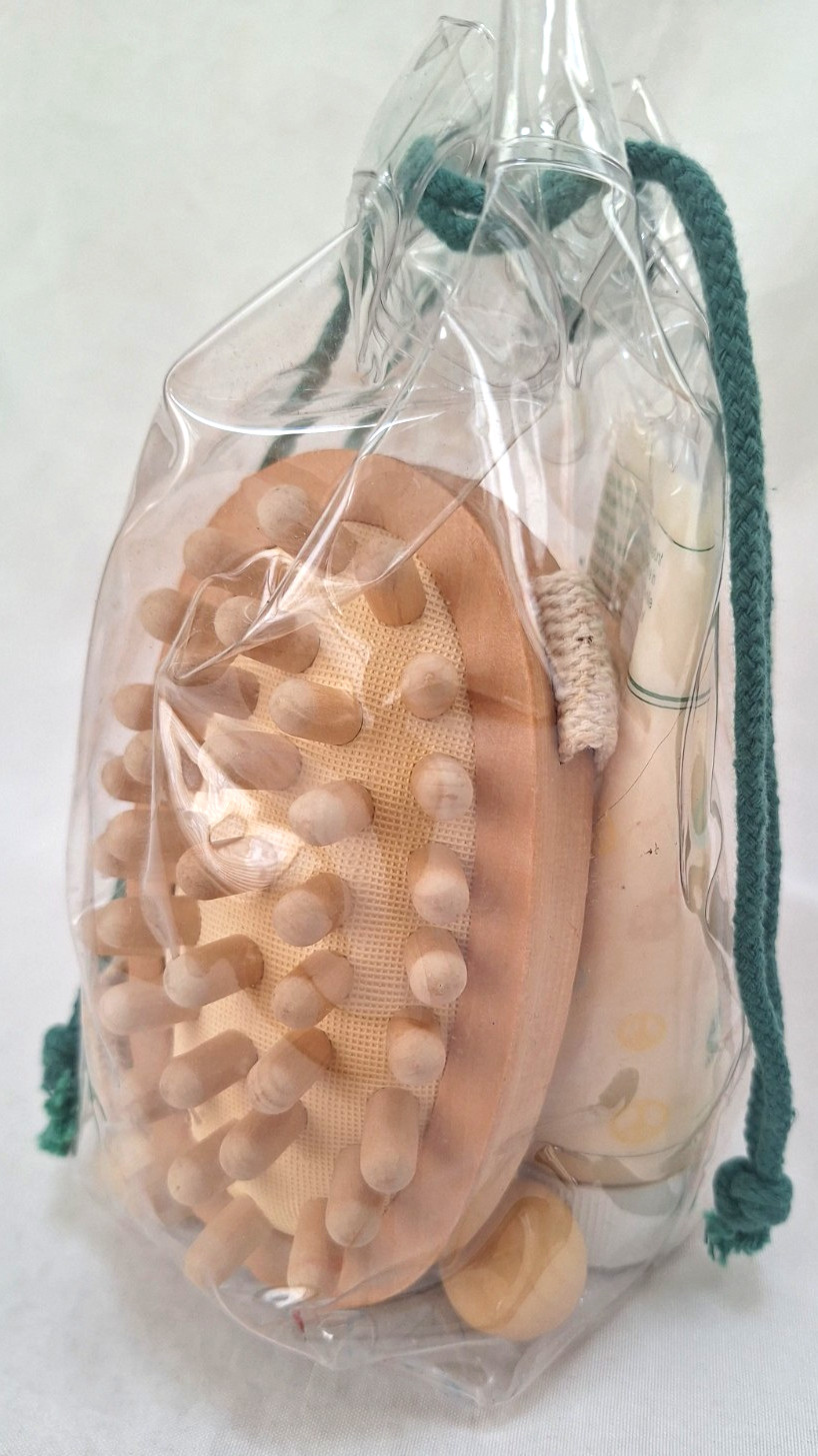 Earth Therapeutics Wood Foot & Body Pressure Massage Kit Spa Gift Set NEW