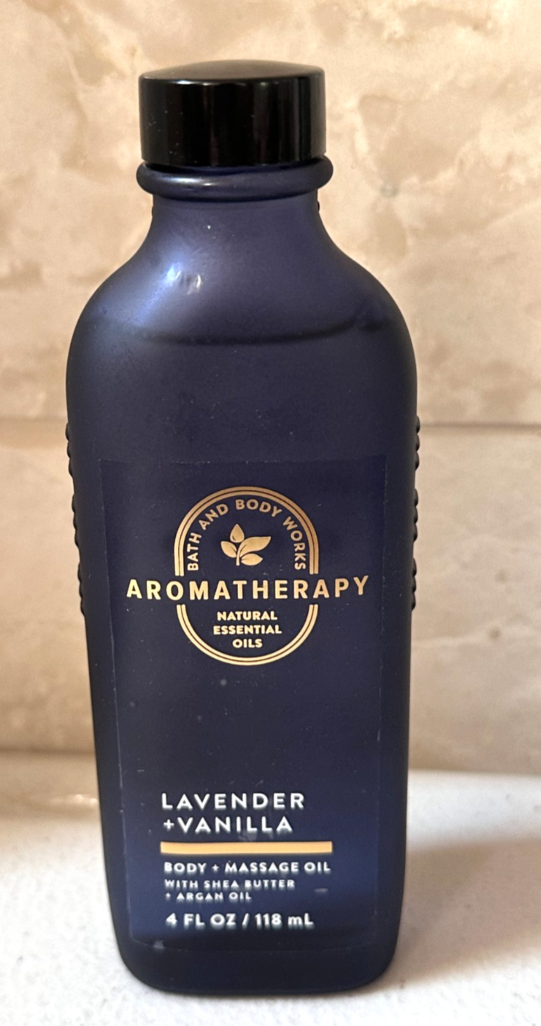 Bath & Body Works LAVENDER VANILLA Body and Massage Oil Aromatherapy NEW AUG