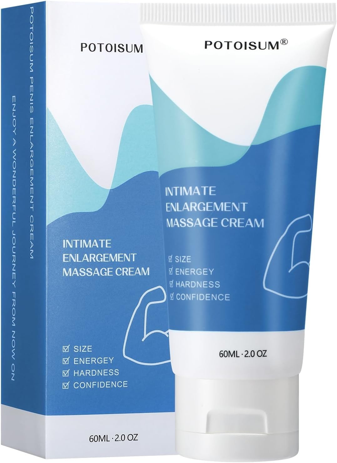 Men’s Intimate Enlargement Massage Cream 2 Pack 2 Oz Each New Sealed