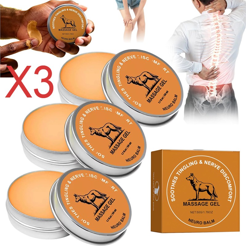 3PCS Neuro Balm, Joint Care Soothing Cream,Herbal Cooling Soothing Cream