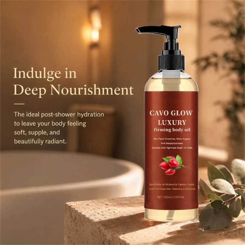 USA Cavo Glow Luxury Firming Body Oil Anti Crepe Skin Tightening Hydrating Oil