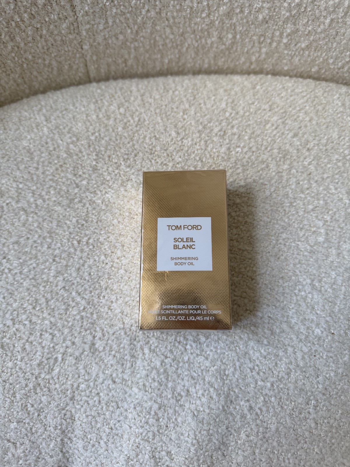 NEW, $110 Tom Ford Soleil Blanc Gold Shimmering Body Oil – 45ml / 1.5 fl oz