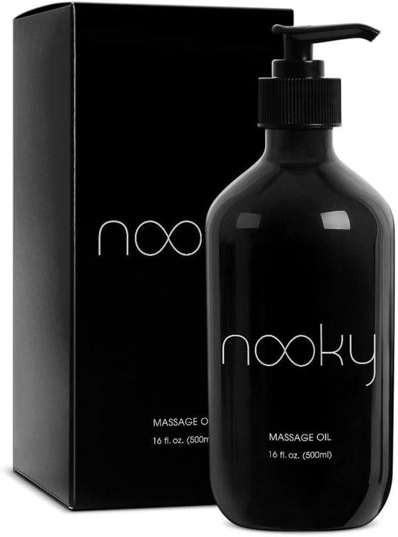 Geranium Massage & Body Oil with Sweet Almond Oil 16Oz | Silky Non-Greasy Body O