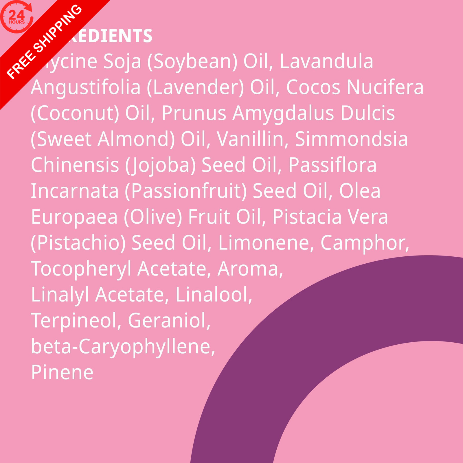 plusOne Sensual Body Oil – Lavender Vanilla 2 Fl Oz (Pack of 1), Clear