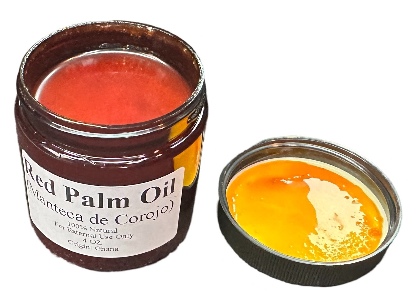 Red Palm Oil, Manteca de Corojo 4oz Plastic Bottle Free Shipping