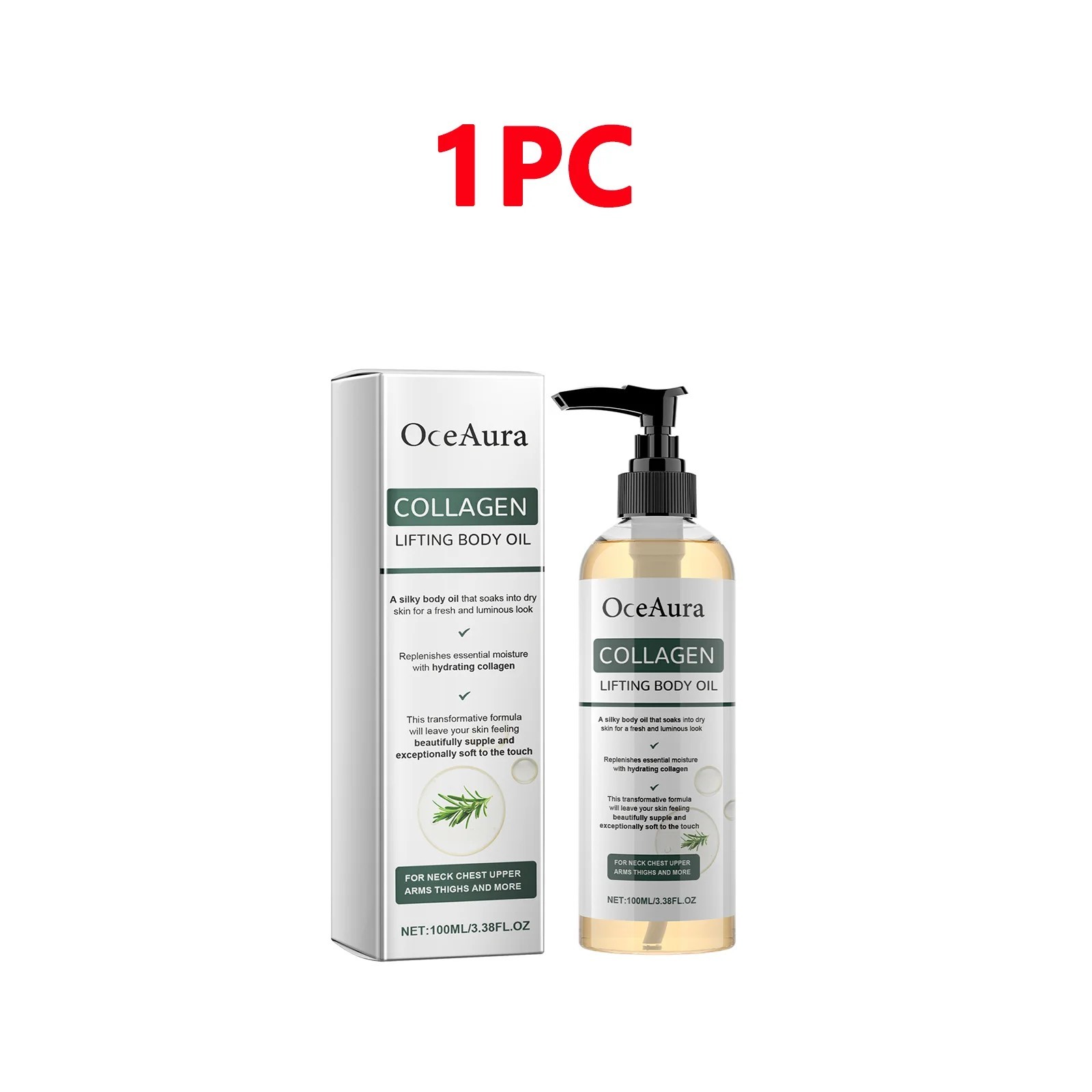 3/5x Collagen Lifting Body Oil Firming Anti Aging Wrinkles Scars & Stretch Mark