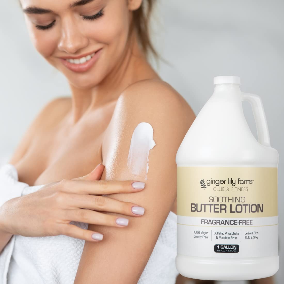 Ginger Lily Farms Club & Fitness Soothing Butter Lotion 128 Fl Oz (Pack of 1)