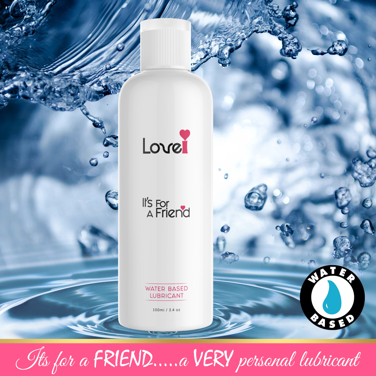 Personal Lubricant Sensitive Skin Natural Lube Travel Size Easy Clea Water Based