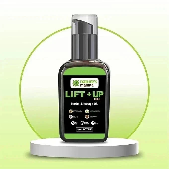 MEXMY Lift-Up Herbal Massage Oil – Ayurvedic Blend with Ashwagandha & Shilajit