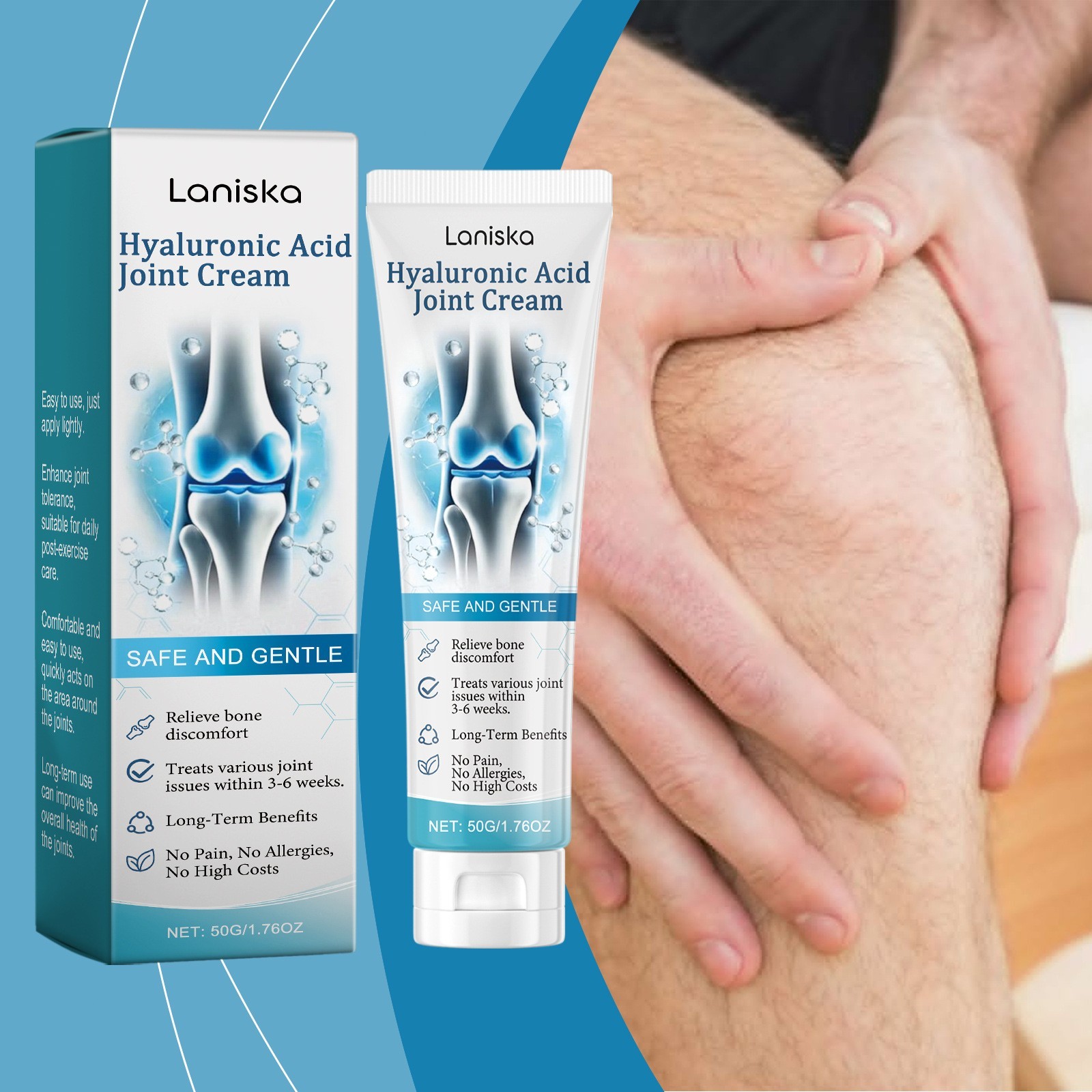 1-5Pcs Hyaluronic Acid Joint Pain Relief Cream Joint Cream Arthroheal Relief