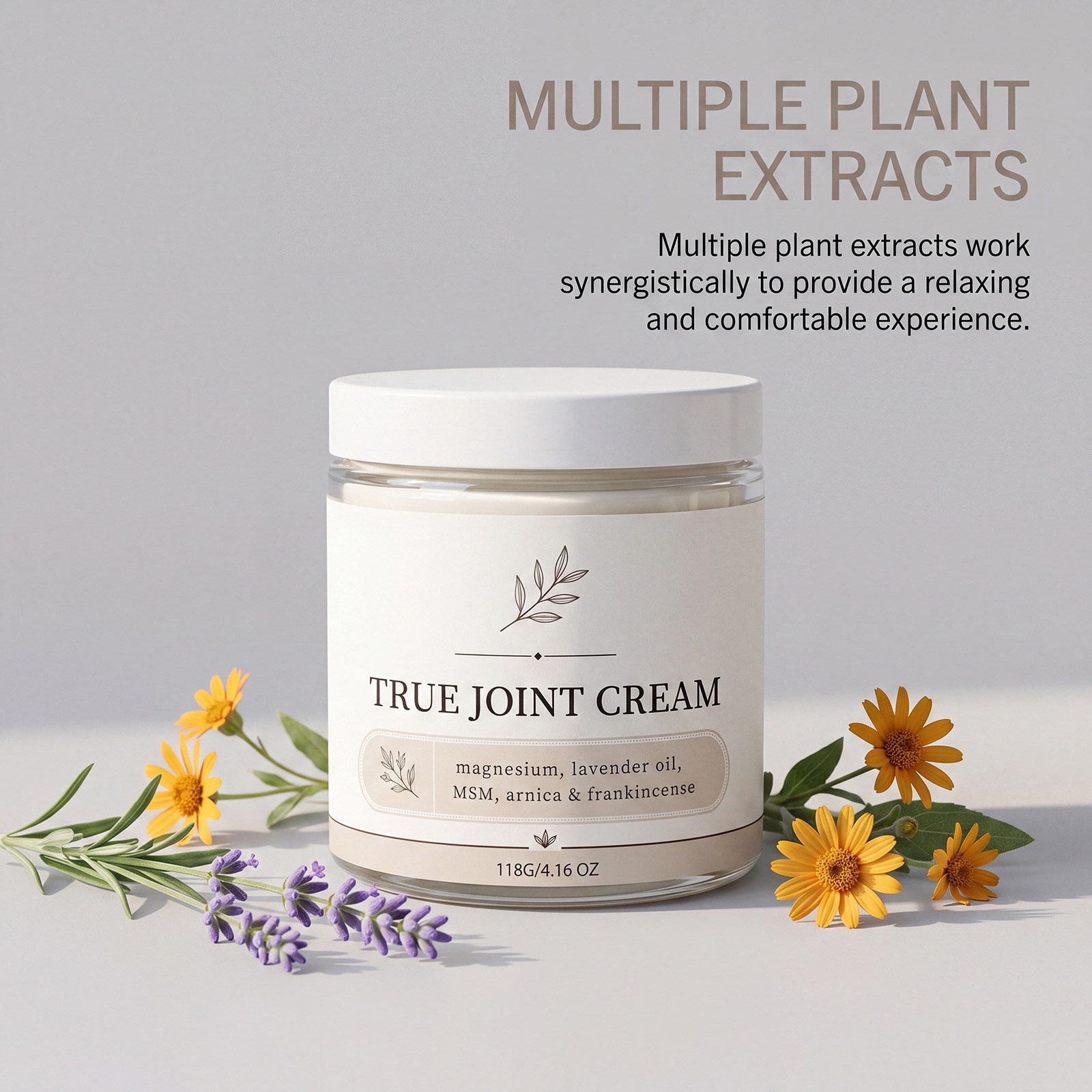 Organics True Joint Cream Natural Relief Support for Joint Discomfort