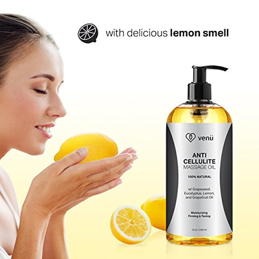 Anti Cellulite Massage Oil, Tones Skin & Helps Breaks Down Fat Tissue