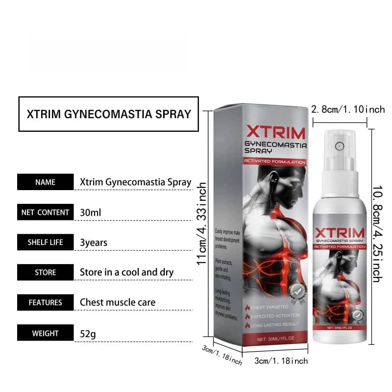 Men’s Herbal Firming Spray for Breast and Chest Muscle Shaping Body Slimming