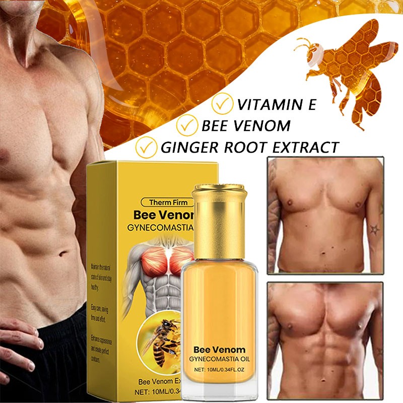 Bee Venom Gynecomastia Oil –Firming Chest | Treatment for Gynecomastia~Hot New