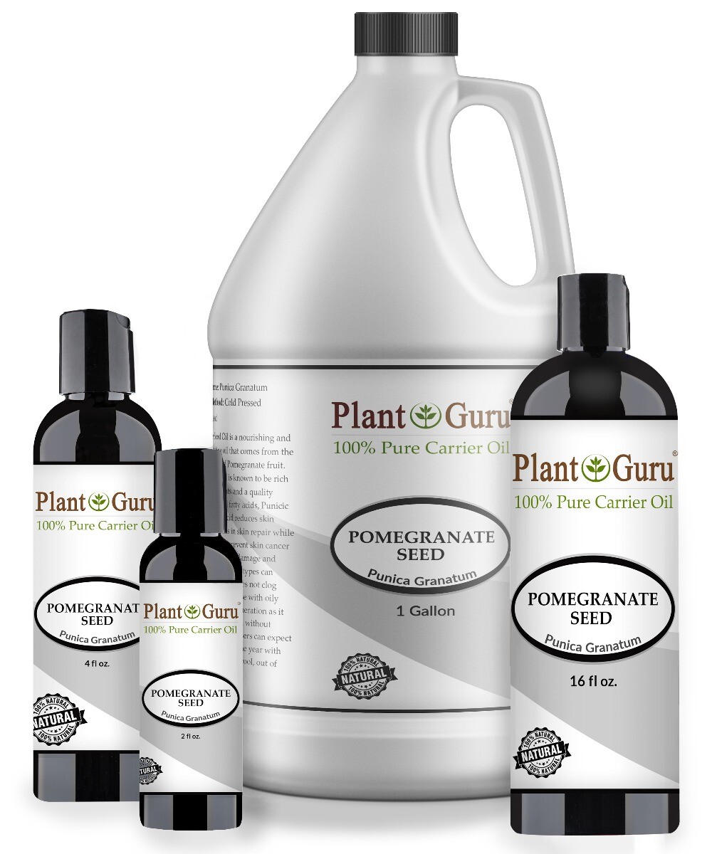 Pomegranate Seed Oil Unrefined 100% Pure Cold Pressed For Skin Face Hair