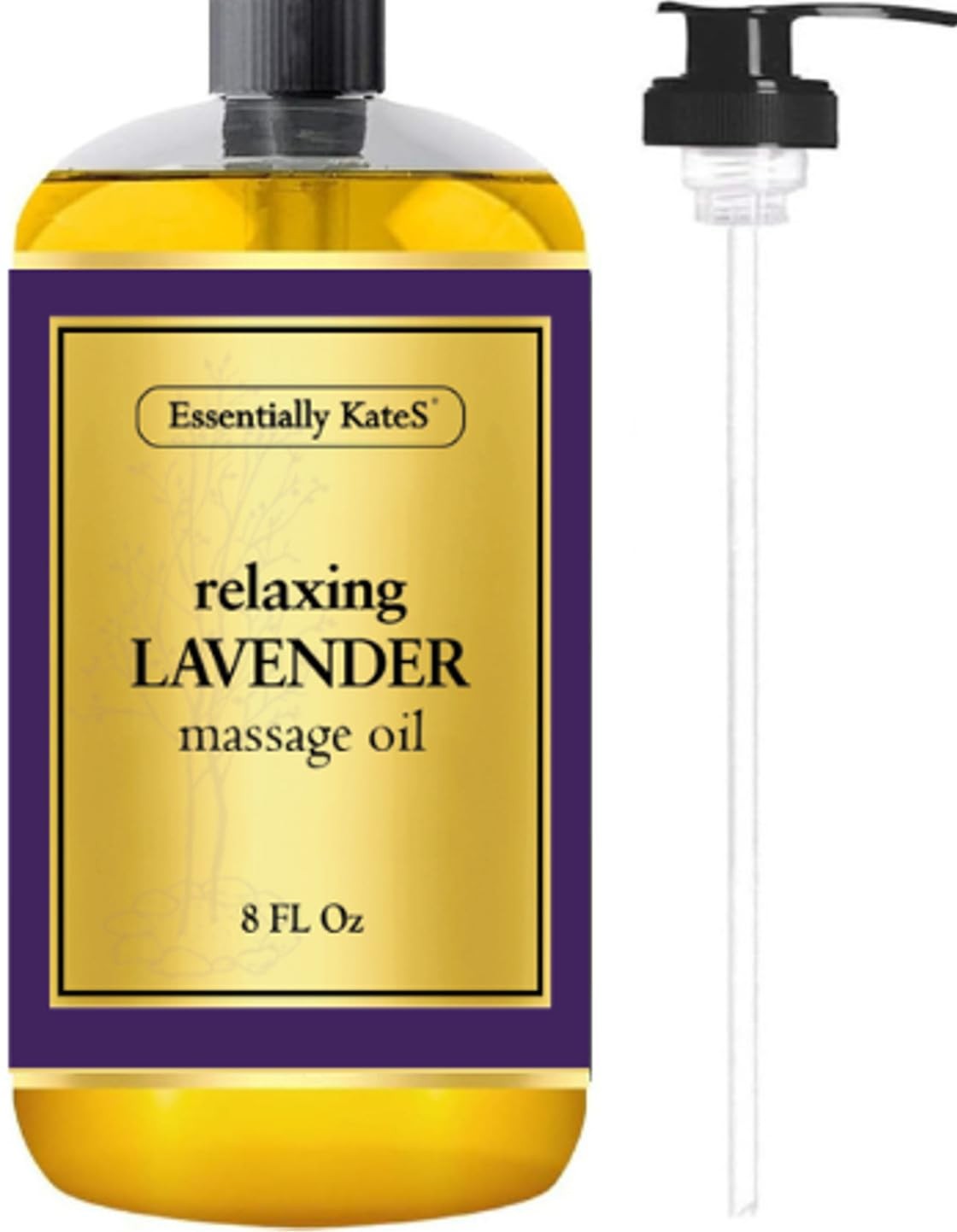 Lavender Massage Oil 8 Fl Oz Relaxation and Soothing Lavender Expertly Deli…