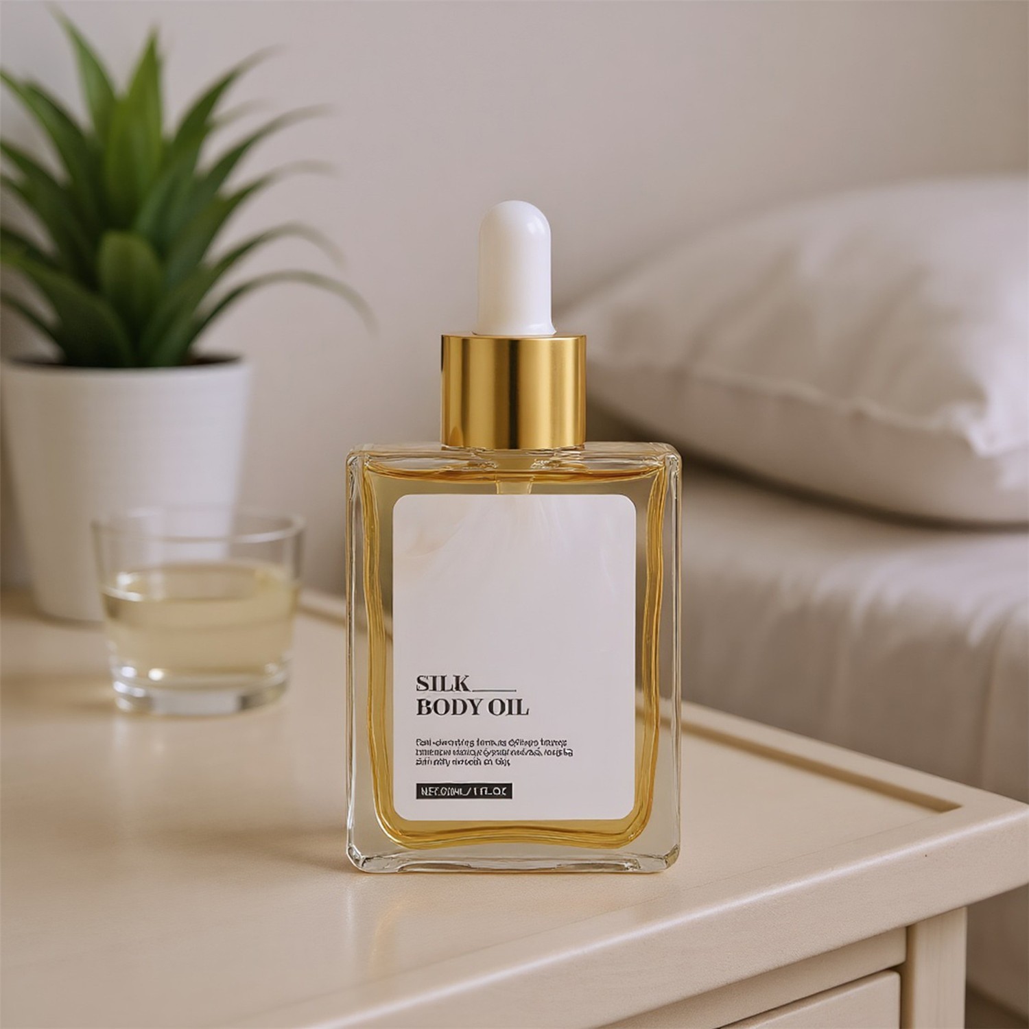 1/3X Silk Body Oil,Silk Body Oil,Perfume Oil,Bath & Shower Oil for Smooth Skin~