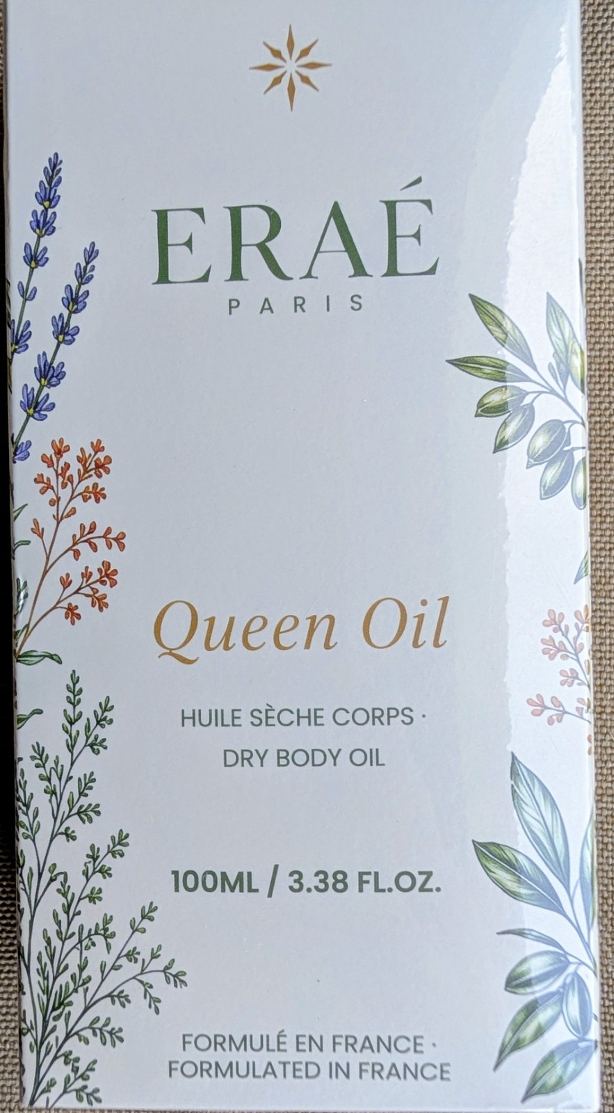 Eraé Paris Queen Oil Dry Body Oil 100ml 3.38 oz New Factory Sealed NIB Exp 2029