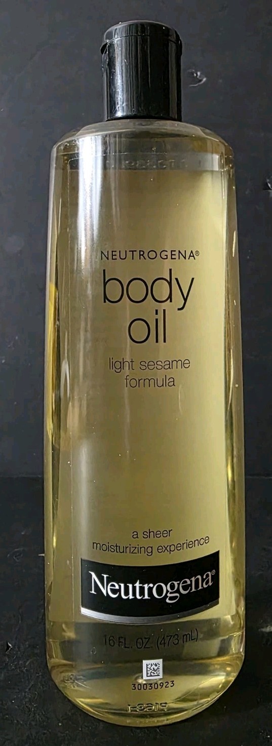 Neutrogena Body Oil Light Sesame Formula, 16 fl oz, Radiant Glow Moisturizer