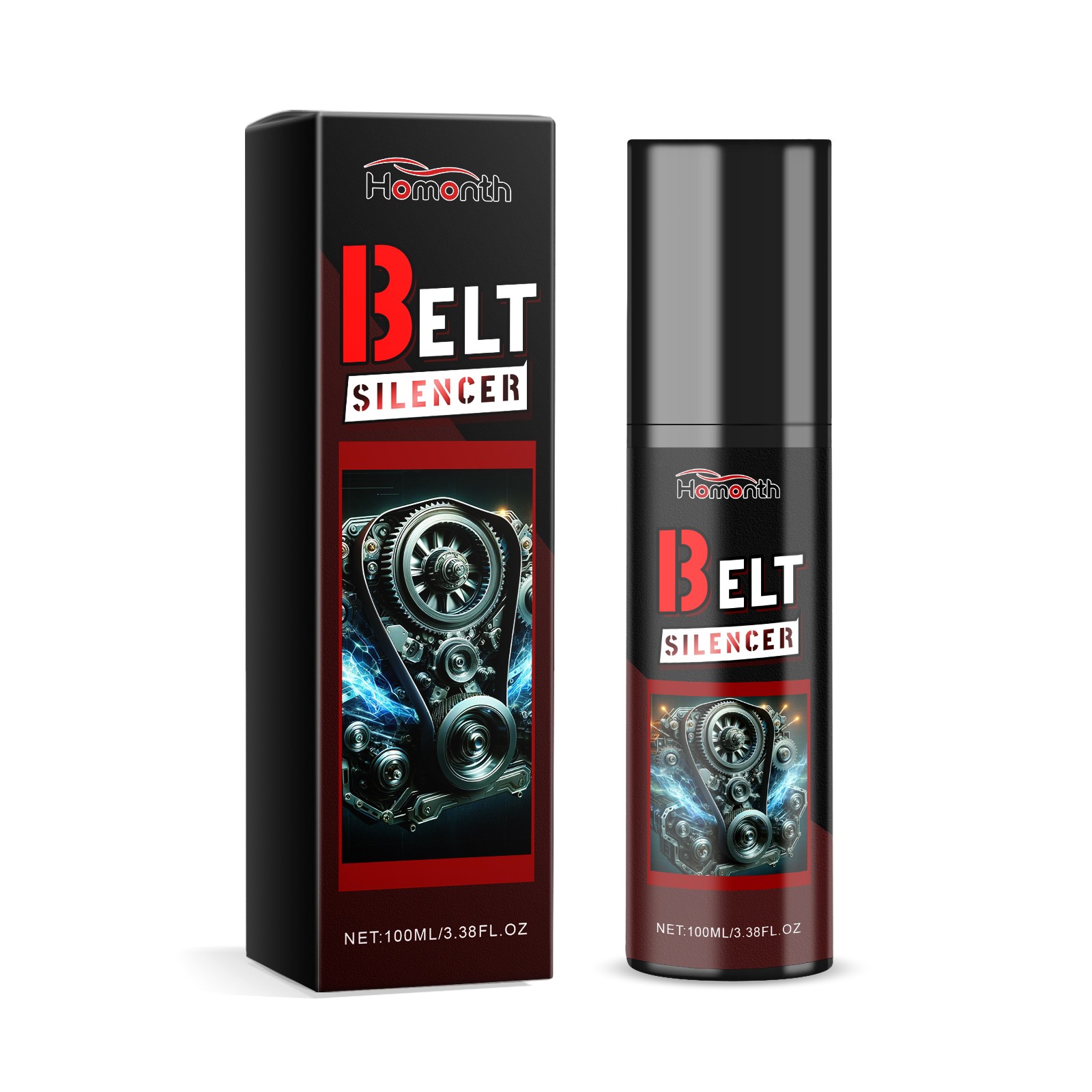 Professional Car Belt Silencer Spray Anti-Slip Lubricant Noise Reducer 100ml