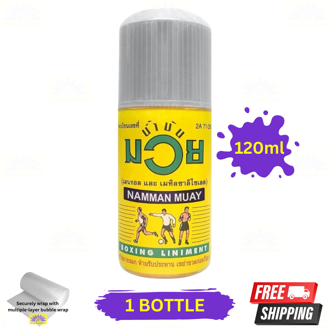 1 X Namman Muay Thai Liniment Oil 120ml Warm-Up & Post-Workout Massage