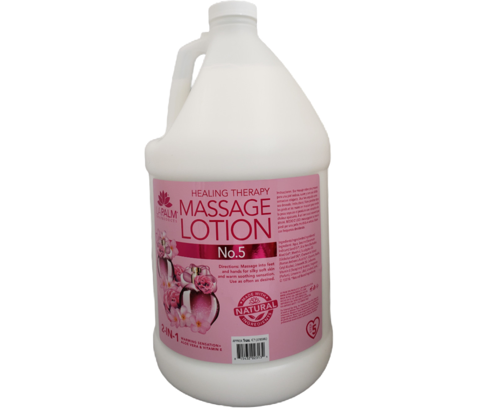 La Palm Spa – Healing Therapy Massage Lotion No. 5 – Refill size 1 Gallon