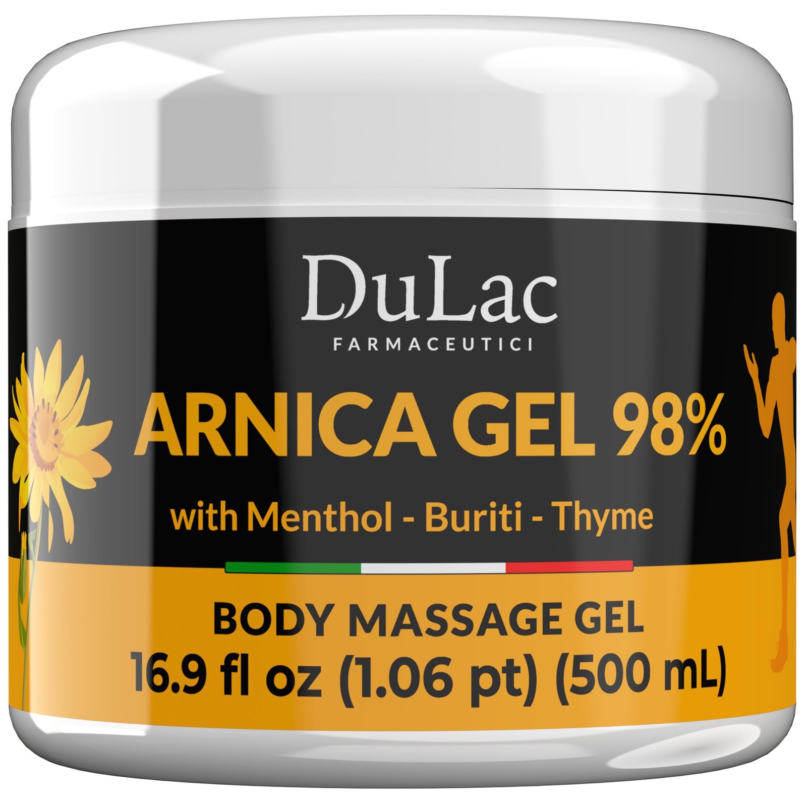 Dulac Arnica Body Massage Gel – Water-Based 16.9 Fl Oz (Pack of 1), Neutral