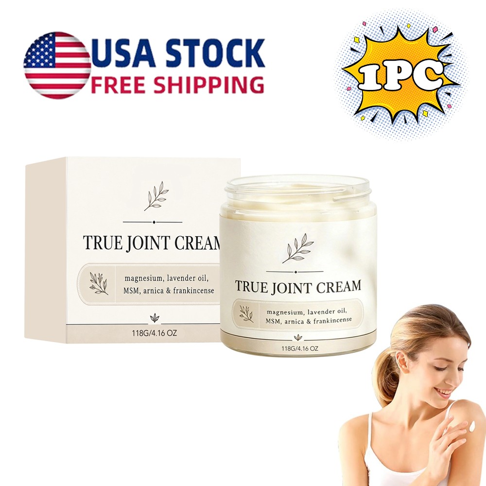 3x Organics True Joint Cream, Moisturizing Massage Cream for Body Joints ~US HOT