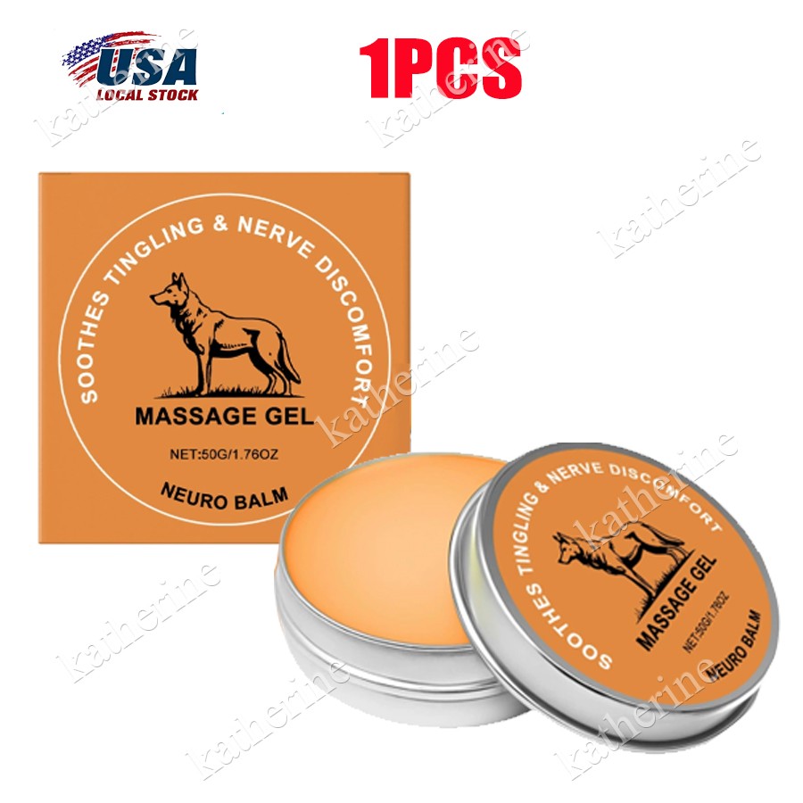 1-3 PCS Therawolf Neuro Balm, 2026 New Herbal Joint & Muscle Soothing Cream 50g