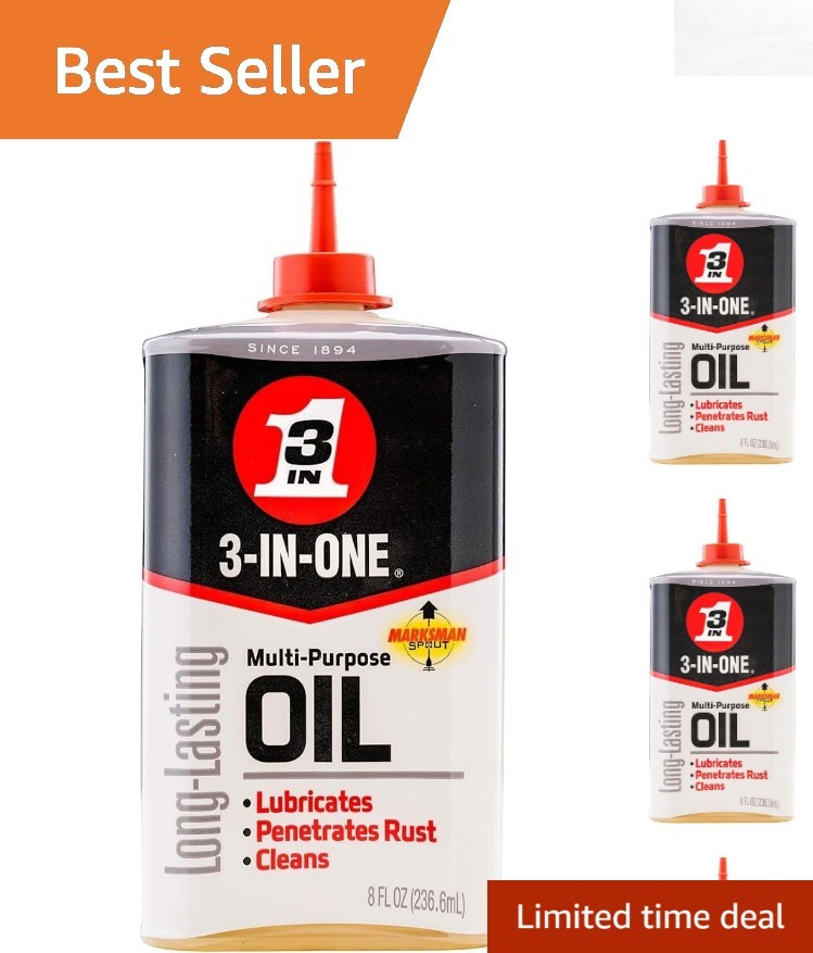 Trusted 3-in-One Multi-Purpose Oil, 8 OZ – Protects Against Rust & Corrosion