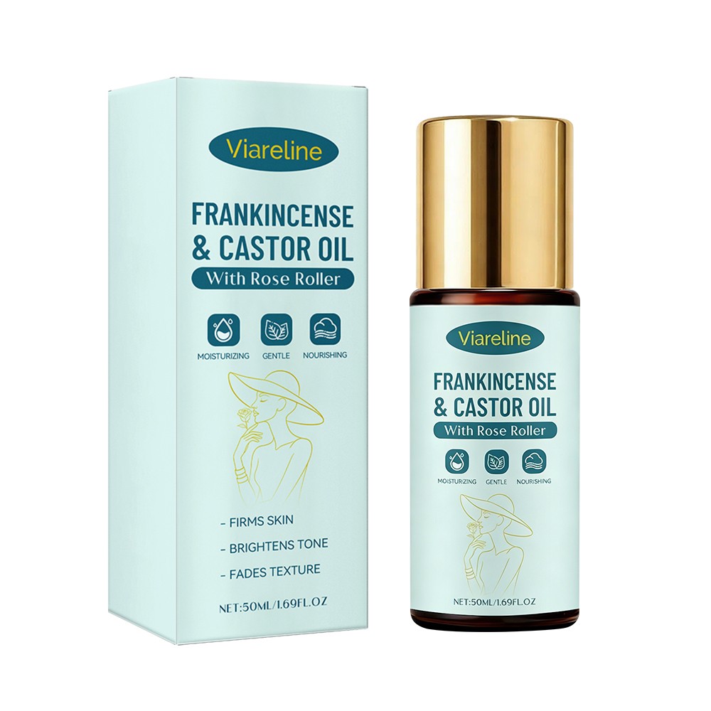 Frankincense & Castor Essential Oil Roll-On for Wrinkles and Dark Circles 50ml