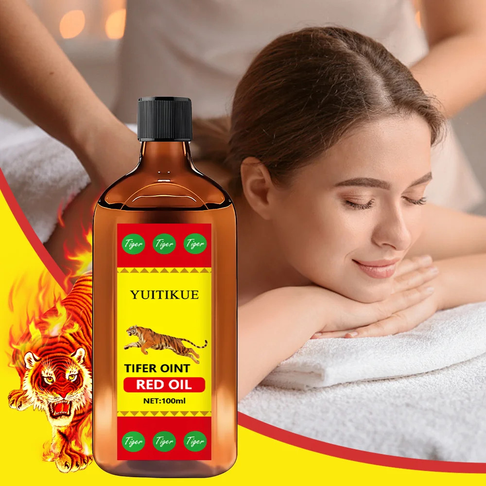 Tifer Oint Red Oil 100ml Tiger Formula Muscle Joint Massage Sport Daily Use