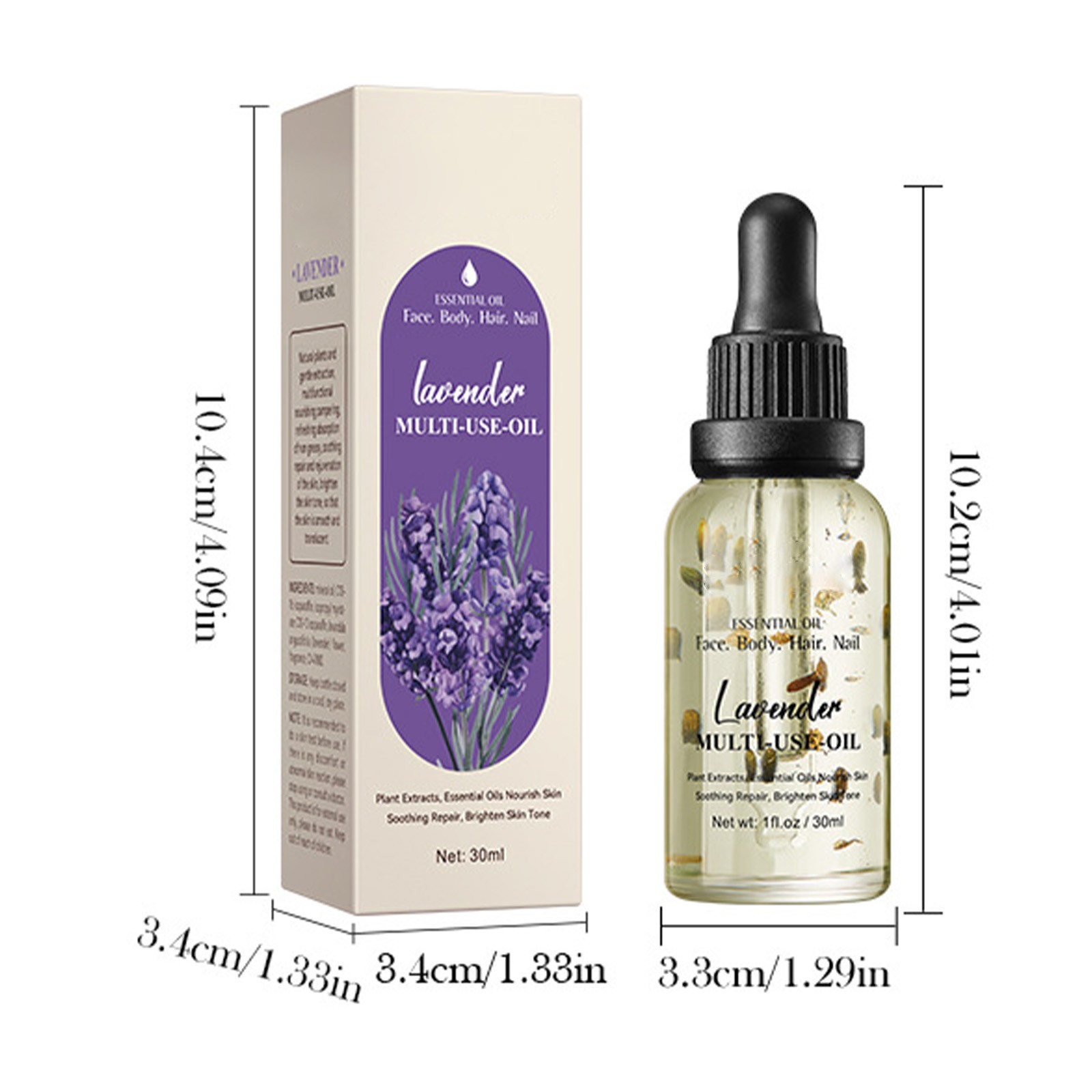 1Pcs For Face&Body&Hair&Nail Massage Oil Lavender Essential Oil Moisturizing